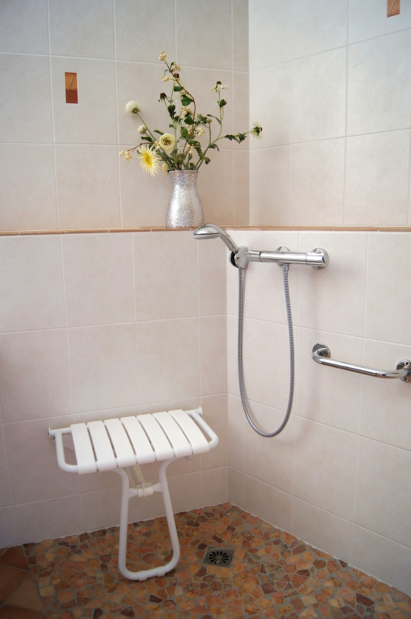 Disabled Shower with shower chair